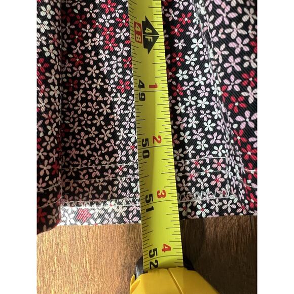 K STUDIO Vintage 90s Y2K Floral Ditzy Print Leather Tie Maxi Dress - Picture 15 of 15